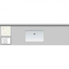 Strasser Woodenwork 65.404.1 - 61 X 19 X 1.25 Countertop Quartz Pearl White Polished Sm Rect White