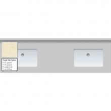 Strasser Woodenwork 65.414.0 - 61 X 19 X 1.25 Countertop Quartz Dreamy Marfil 2X Sm Rect White