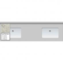 Strasser Woodenwork 65.879.0 - 61 X 19 X 1.25 Countertop Quartz Via Augusta 2X Sm Rect White