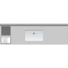 Strasser Woodenwork 65.838.0 - 61 X 19 X 1.25 Countertop Quartz Grey Lake Rect White