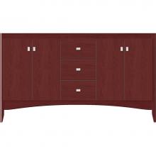 Strasser Woodenwork 32-165 - 60 X 21 X 34.5 Wallingford View Vanity Slab Dk Cherry Db