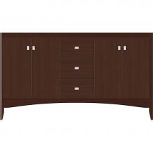 Strasser Woodenwork 33-444 - 60 X 21 X 34.5 Wallingford View Vanity Slab Choc Oak Db