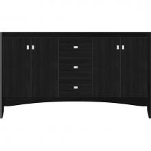 Strasser Woodenwork 33-631 - 60 X 18 X 34.5 Wallingford View Vanity Slab Midnight Oak Db