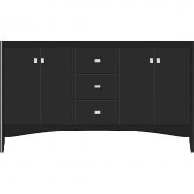 Strasser Woodenwork 32-736 - 60 X 18 X 34.5 Wallingford View Vanity Slab Sat Black Db