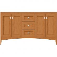 Strasser Woodenwork 30-714 - 60 X 18 X 34.5 Wallingford View Vanity Shaker Nat Cherry Db