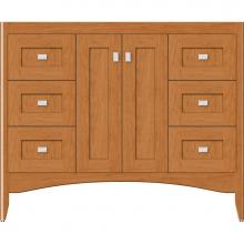 Strasser Woodenwork 30-738 - 42 X 21 X 34.5 Wallingford View Vanity Shaker Nat Cherry Sb