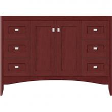 Strasser Woodenwork 30-736 - 48 X 18 X 34.5 Wallingford View Vanity Shaker Dk Cherry Sb