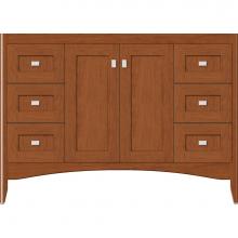 Strasser Woodenwork 30-876 - 48 X 21 X 34.5 Wallingford View Vanity Shaker Cinn Cherry Sb