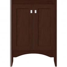 Strasser Woodenwork 33-288 - 24 X 21 X 34.5 Wallingford View Vanity Shaker Choc Cherry Std