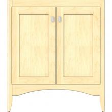 Strasser Woodenwork 30-897 - 30 X 21 X 34.5 Wallingford View Vanity Shaker Nat Maple Std