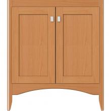 Strasser Woodenwork 30-871 - 30 X 18 X 34.5 Wallingford View Vanity Shaker Nat Oak Std