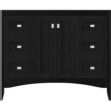 Strasser Woodenwork 33-596 - 42 X 21 X 34.5 Wallingford View Vanity Shaker Midnight Oak Sb