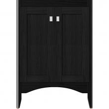 Strasser Woodenwork 33-627 - 24 X 18 X 34.5 Wallingford View Vanity Shaker Midnight Oak Std