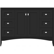 Strasser Woodenwork 30-910 - 48 X 21 X 34.5 Wallingford View Vanity Shaker Sat Black Sb