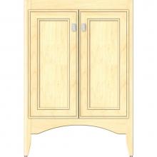 Strasser Woodenwork 32-948 - 24 X 21 X 34.5 Wallingford View Vanity Deco Miter Nat Maple Std