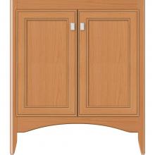 Strasser Woodenwork 33-026 - 30 X 21 X 34.5 Wallingford View Vanity Deco Miter Nat Oak Std