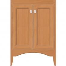 Strasser Woodenwork 33-029 - 24 X 18 X 34.5 Wallingford View Vanity Deco Miter Nat Oak Std