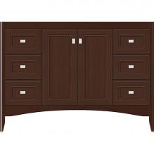 Strasser Woodenwork 33-548 - 48 X 21 X 34.5 Wallingford View Vanity Deco Miter Choc Oak Sb