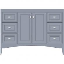 Strasser Woodenwork 33-854 - 48 X 21 X 34.5 Wallingford View Vanity Deco Miter Sat Silver Sb