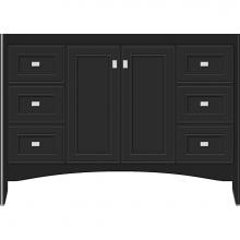 Strasser Woodenwork 33-060 - 48 X 21 X 34.5 Wallingford View Vanity Deco Miter Sat Black Sb