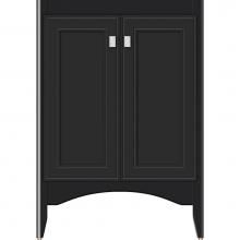 Strasser Woodenwork 33-074 - 24 X 21 X 34.5 Wallingford View Vanity Deco Miter Sat Black Std