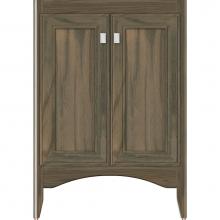 Strasser Woodenwork 30-376 - 24 X 18 X 34.5 Wallingford View Vanity Deco Miter Dusky Oak Std