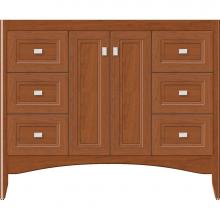 Strasser Woodenwork 32-756 - 42 X 18 X 34.5 Wallingford View Vanity Ogee Miter Cinn Cherry Sb