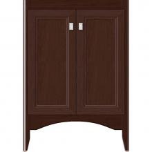 Strasser Woodenwork 33-371 - 24 X 18 X 34.5 Wallingford View Vanity Ogee Miter Choc Cherry Std