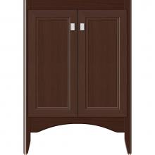 Strasser Woodenwork 33-538 - 24 X 21 X 34.5 Wallingford View Vanity Ogee Miter Choc Oak Std