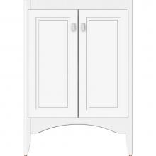 Strasser Woodenwork 32-662 - 24 X 18 X 34.5 Wallingford View Vanity Ogee Miter Sat White Std