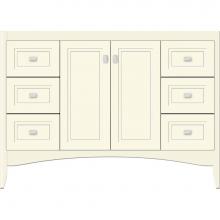 Strasser Woodenwork 32-560 - 48 X 21 X 34.5 Wallingford View Vanity Ogee Miter Sat Biscuit Sb