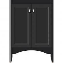 Strasser Woodenwork 32-797 - 24 X 21 X 34.5 Wallingford View Vanity Ogee Miter Sat Black Std