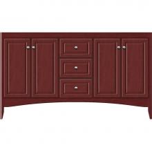 Strasser Woodenwork 30-191 - 60 X 21 X 34.5 Wallingford View Vanity Ultra Dk Cherry Db