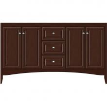 Strasser Woodenwork 33-097 - 60 X 18 X 34.5 Wallingford View Vanity Ultra Choc Cherry Db