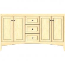 Strasser Woodenwork 30-200 - 60 X 18 X 34.5 Wallingford View Vanity Ultra Nat Maple Db