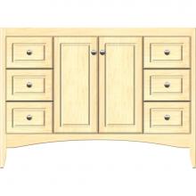 Strasser Woodenwork 30-223 - 48 X 18 X 34.5 Wallingford View Vanity Ultra Nat Maple Sb