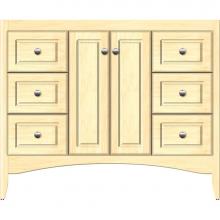 Strasser Woodenwork 30-237 - 42 X 18 X 34.5 Wallingford View Vanity Ultra Nat Maple Sb