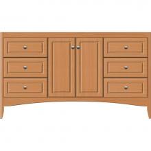 Strasser Woodenwork 30-340 - 60 X 21 X 34.5 Wallingford View Vanity Ultra Nat Oak Sb