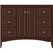 Strasser Woodenwork 33-406 - 42 X 21 X 34.5 Wallingford View Vanity Ultra Choc Oak Sb