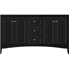 Strasser Woodenwork 33-568 - 60 X 21 X 34.5 Wallingford View Vanity Ultra Midnight Oak Db