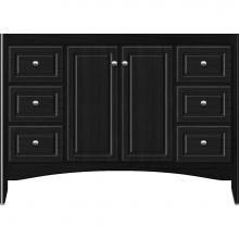 Strasser Woodenwork 33-573 - 48 X 18 X 34.5 Wallingford View Vanity Ultra Midnight Oak Sb