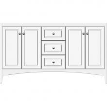 Strasser Woodenwork 30-195 - 60 X 21 X 34.5 Wallingford View Vanity Ultra Sat White Db