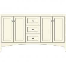 Strasser Woodenwork 30-201 - 60 X 18 X 34.5 Wallingford View Vanity Ultra Sat Biscuit Db