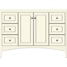 Strasser Woodenwork 30-224 - 48 X 18 X 34.5 Wallingford View Vanity Ultra Sat Biscuit Sb