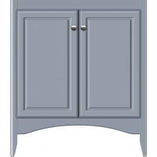 Strasser Woodenwork 33-722 - 30 X 21 X 34.5 Wallingford View Vanity Ultra Sat Silver Std