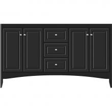 Strasser Woodenwork 30-496 - 60 X 21 X 34.5 Wallingford View Vanity Ultra Sat Black Db