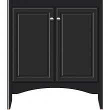 Strasser Woodenwork 30-511 - 30 X 18 X 34.5 Wallingford View Vanity Ultra Sat Black Std