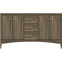 Strasser Woodenwork 30-518 - 60 X 21 X 34.5 Wallingford View Vanity Ultra Dusky Oak Db