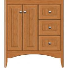 Strasser Woodenwork 30-626 - 30 X 18 X 34.5 Wallingford View Vanity Beaded Nat Cherry Rh