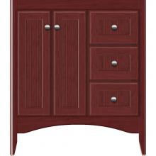 Strasser Woodenwork 30-613 - 30 X 21 X 34.5 Wallingford View Vanity Beaded Dk Cherry Rh